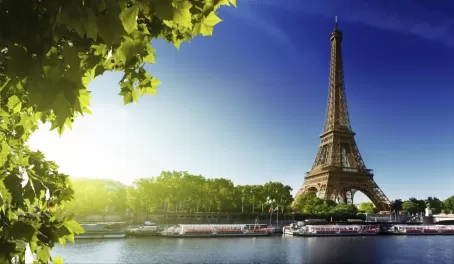 Eiffel Tower and the Seine River