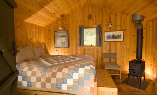 Cozy cabins at Camp Denali. Photo Courtesy of Camp Denali