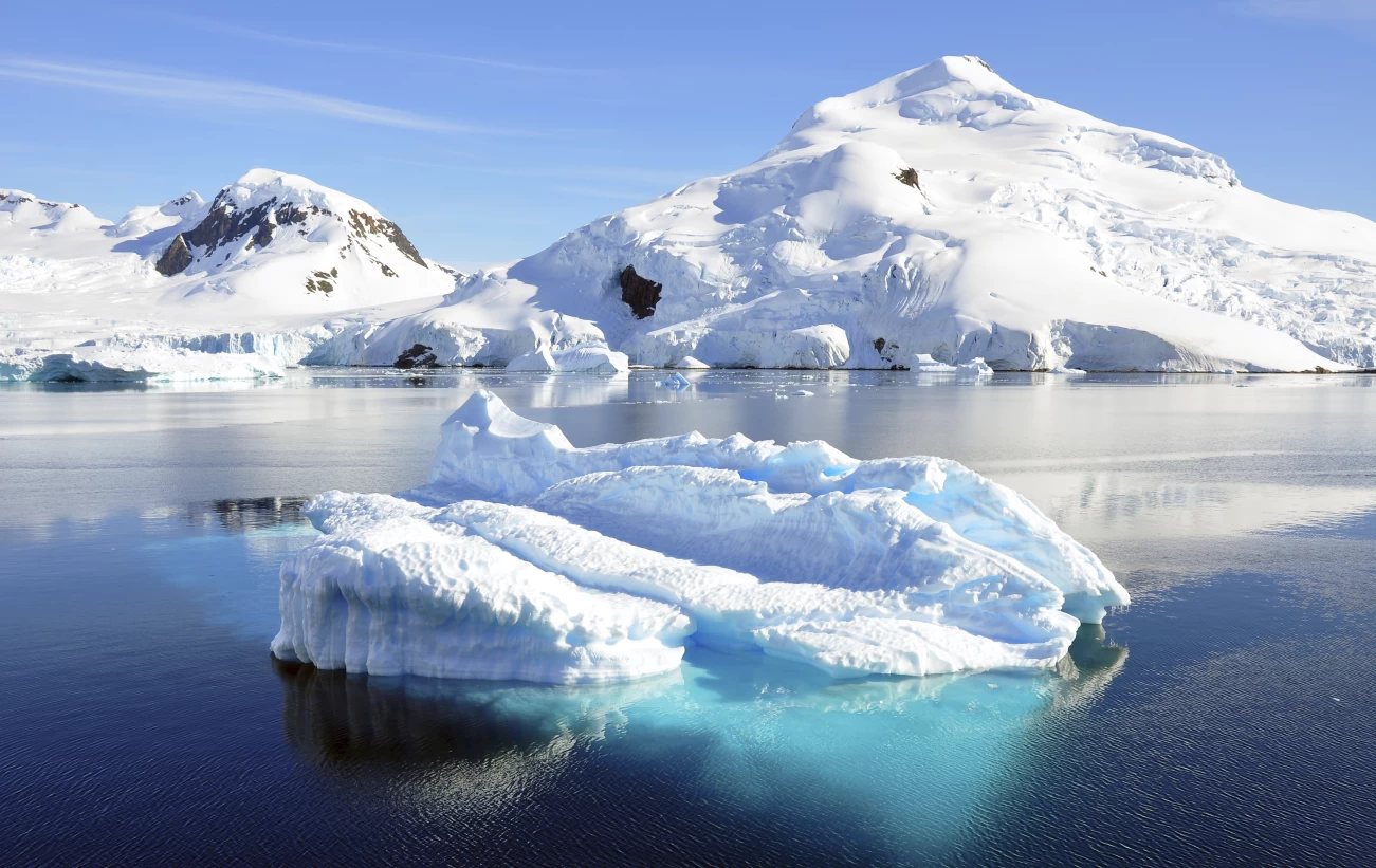 Blue ice of Antarctica