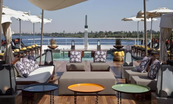 Pool and lounge area