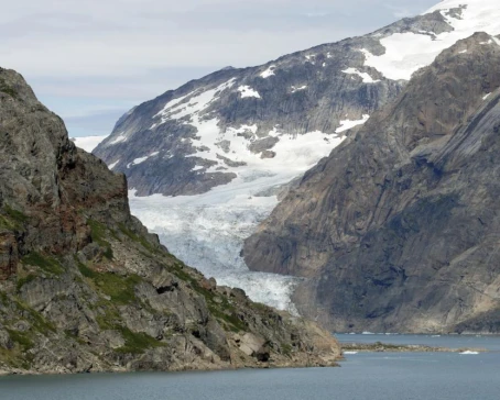 View of a glacier in Greenland