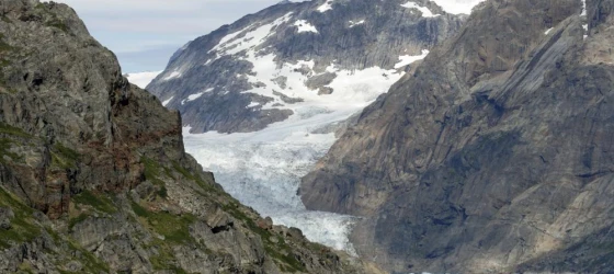 View of a glacier in Greenland