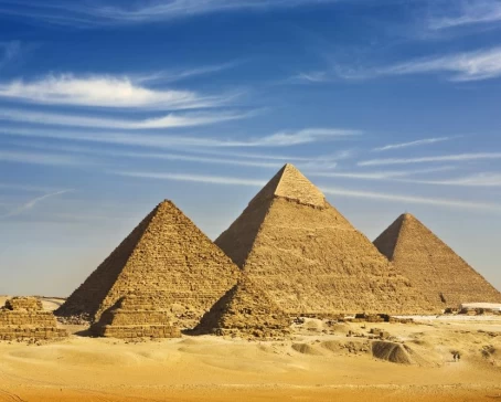 The pyramids of Giza