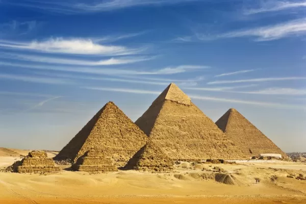 The pyramids of Giza