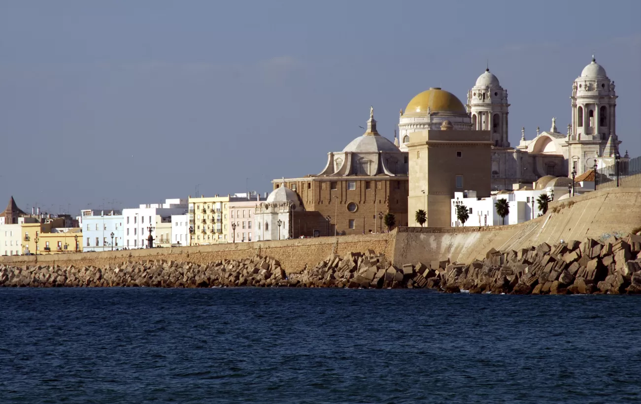 The seafront of Cadiz