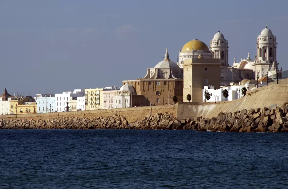 The seafront of Cadiz