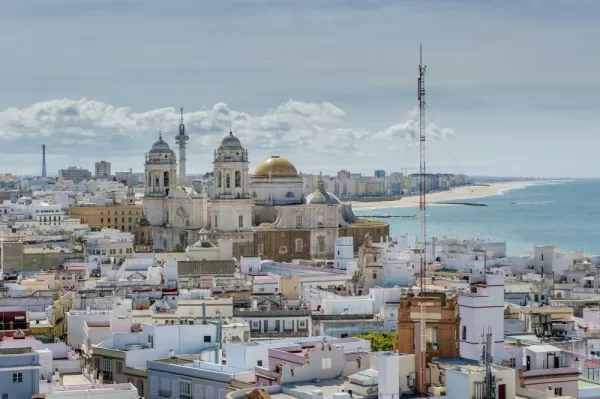 The beautiful port city of Cadiz, Spain