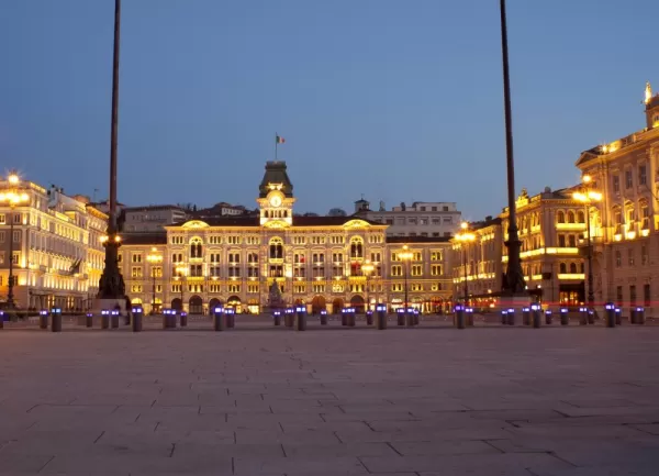 The main plaza of Trieste