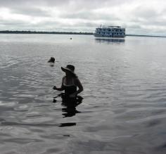 Swimming in the Amazon