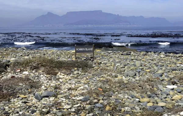 View of Cape Town from Robben Island