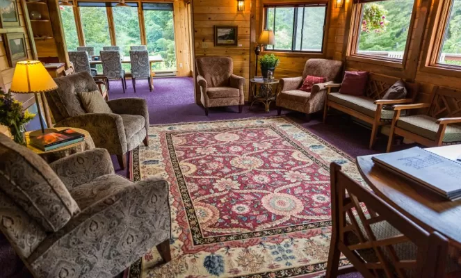 Main Lodge Sitting Room Tutka Bay Lodge