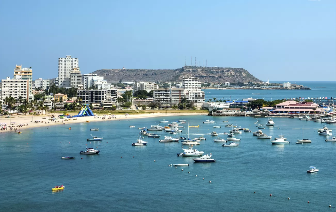 Salinas beach in Ecuador, Pacific Coast