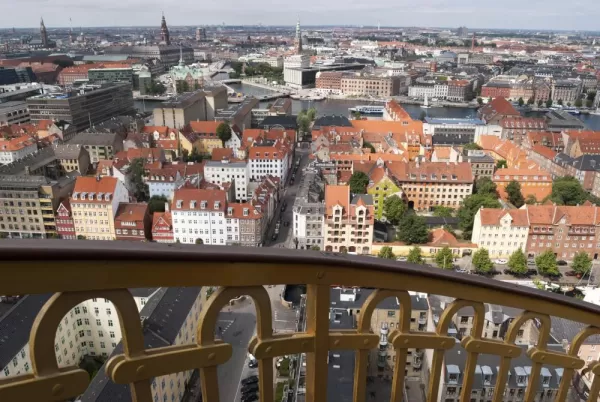 Overlooking Copenhagen from Round Tower