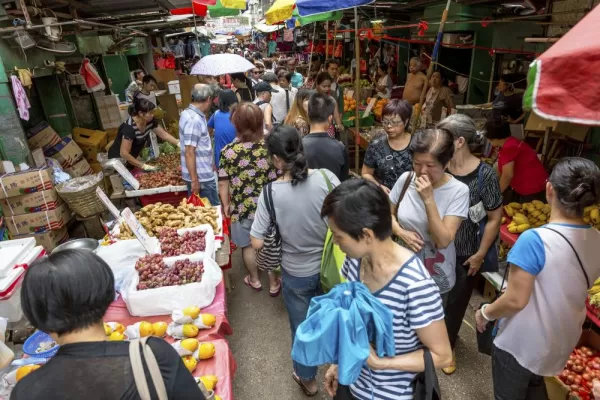 Street market in Hong Kong