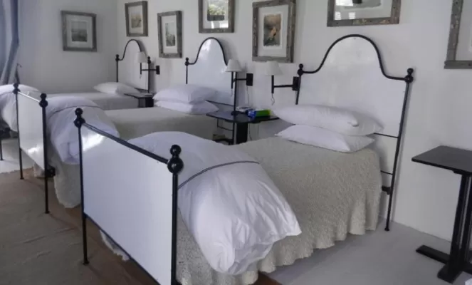 The "Dormitorio" with four beds