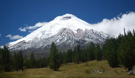Cotopaxi Volcano with snow