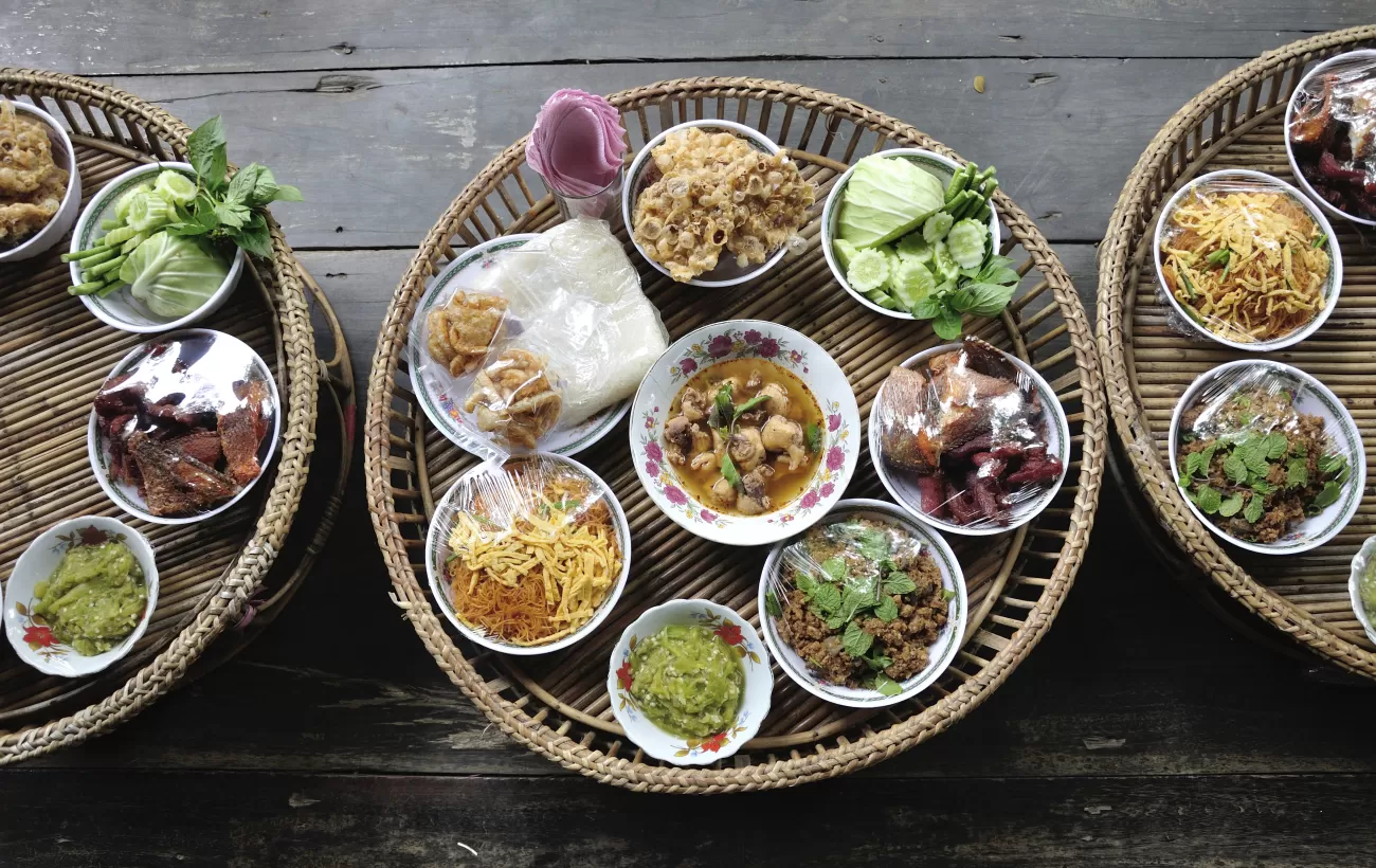 Khantoke dinner traditional of northern Thailand