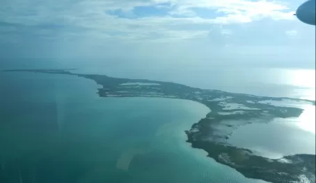 Belize from the airplane