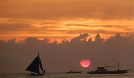 Sunset in Boracay, Philippines