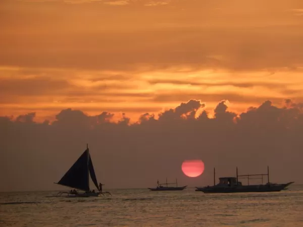 Sunset in Boracay, Philippines