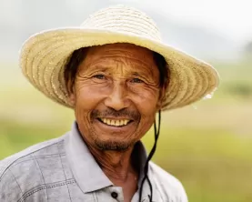 Farmer in rural China