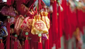 Traditional Chinese sachets for New Year's