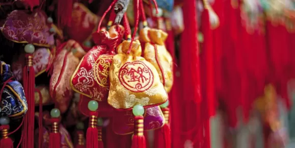 Traditional Chinese sachets for New Year's