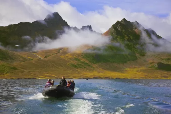 A marvelous zodiac ride along the Kamchatka coast