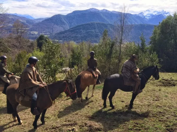 Horseback riding near Pucon, Chile