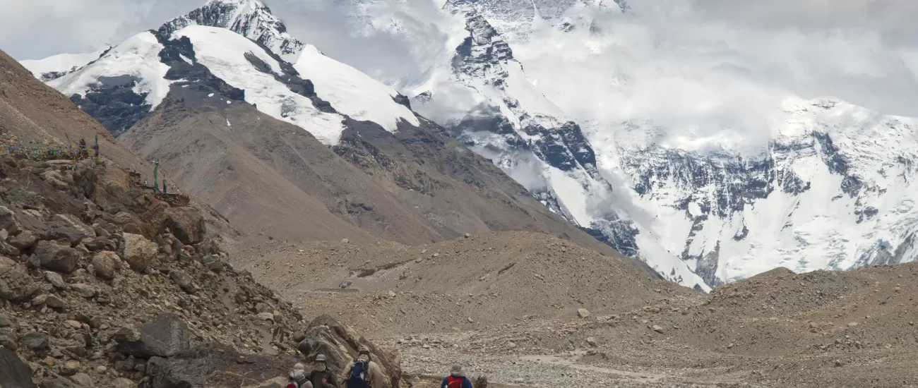 Hiking on Mount Everest