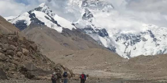 Hiking on Mount Everest