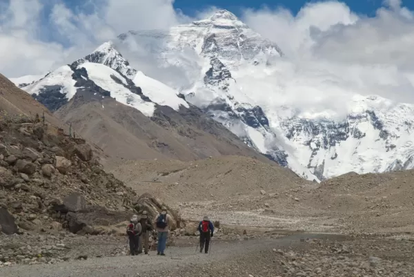Hiking on Mount Everest