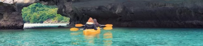 Kayaking the beautiful waters