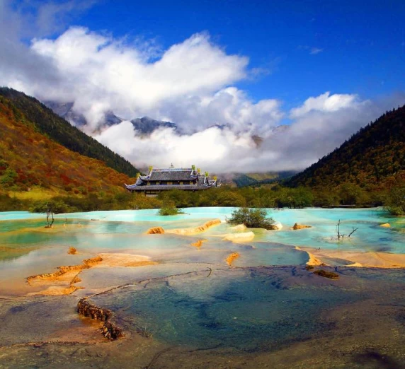 Landscape of Huanglong,China