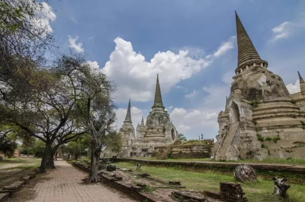 Ruin of temple in Ayutthaya
