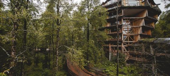 Outside the Nothofagus Hotel and Spa