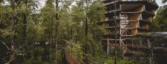 Outside the Nothofagus Hotel and Spa