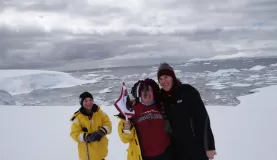 family in Antarctica