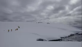 Hiking in Antarctica