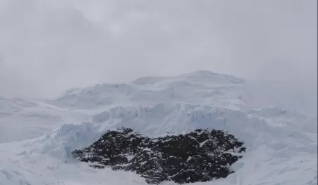 View of Antarctic hillside