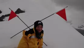 Matthew Hiking in Antarctica
