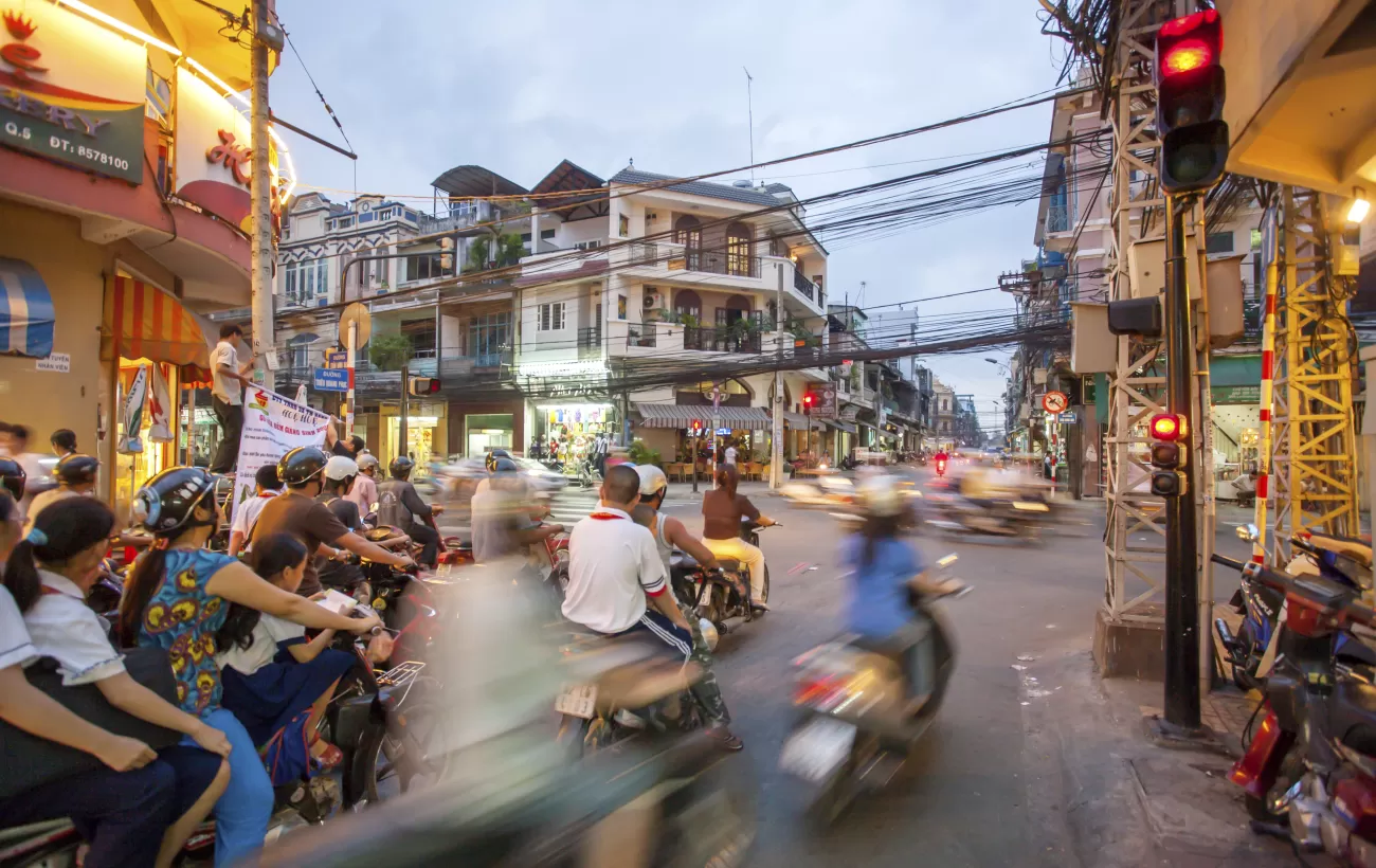 Traffic Adventure In Vietnam, Ho Chi Minh City