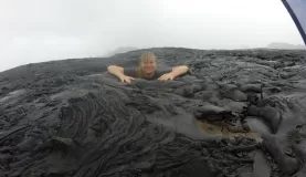 Bartolome island lava