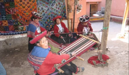 Local women weaving