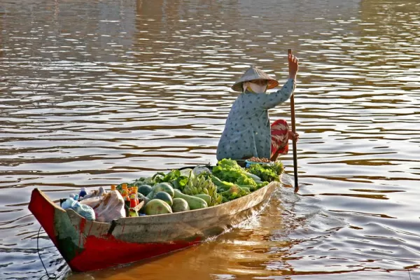 Vendor in the Mekong Delta