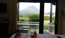View of Arenal from our room