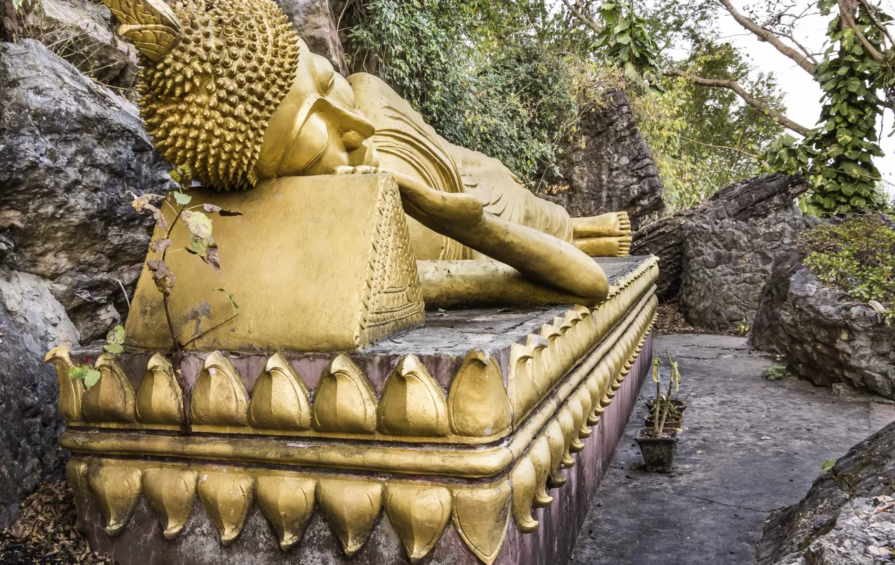 Golden Sleeping Buddha, Mount Phou Si, Luang Prabang