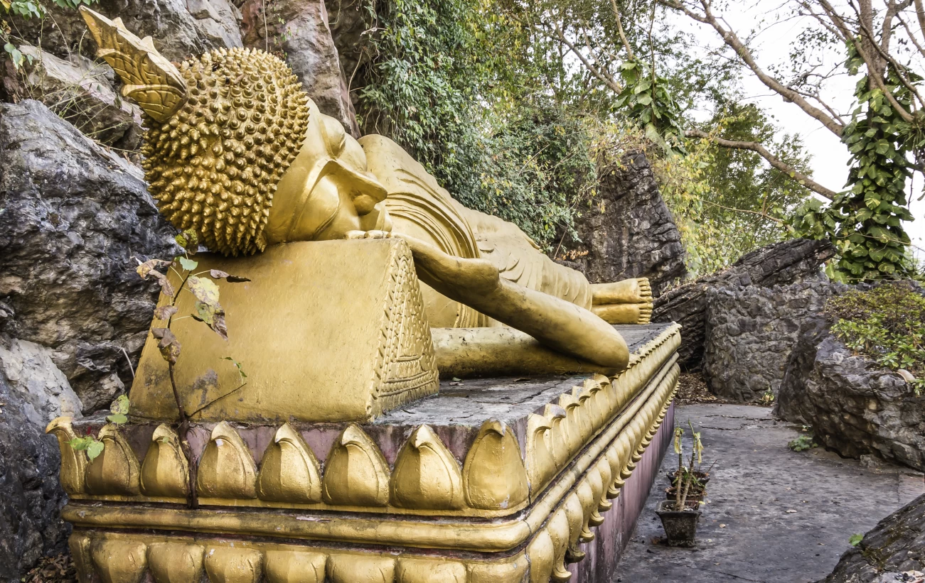 Golden Sleeping Buddha, Mount Phou Si, Luang Prabang