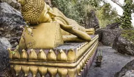 Golden Sleeping Buddha, Mount Phou Si, Luang Prabang