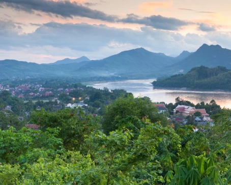 Evening view over Luang Prabang